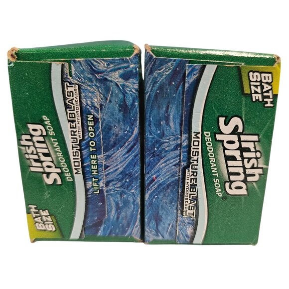 Irish Springs Moisture Blast Deodorant Soap Set of 2 UNOPENED Bars See Descript - Picture 3 of 7